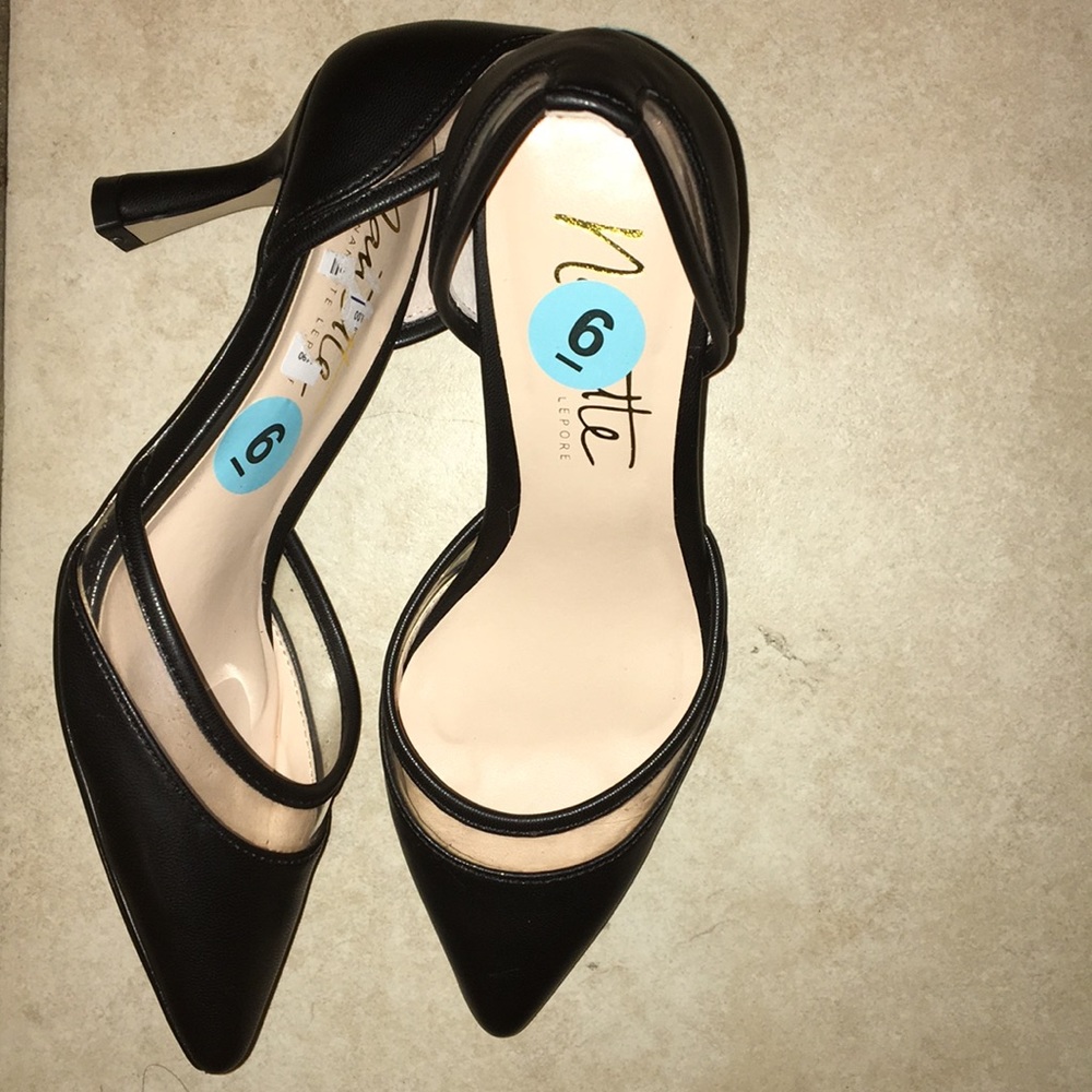New Nanette Lepore Black Tabby Pump size 6